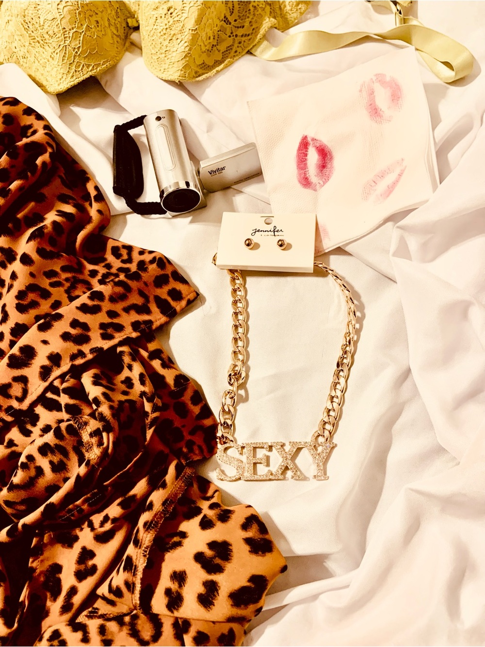9/19 Jenni Gold-tone 'SEXY' Statement Chain Necklace